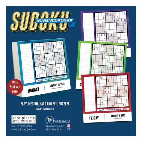 Sudoku Daily Calendar